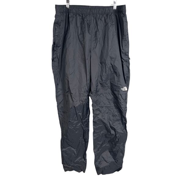 The North Face Black Men's 2XL Black Nylon DryVent Rain Pants - Picture 1 of 7